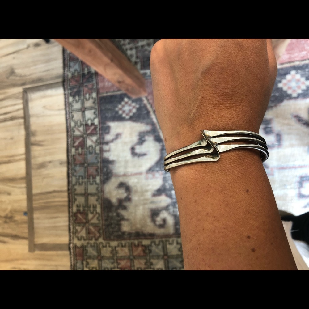 Sterling silver cuff bracelet